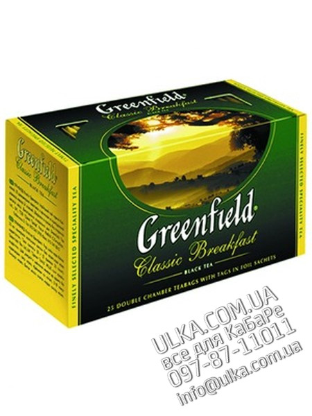 Чай Greenfield Классик завтрак, 25 пакет. Greenfield