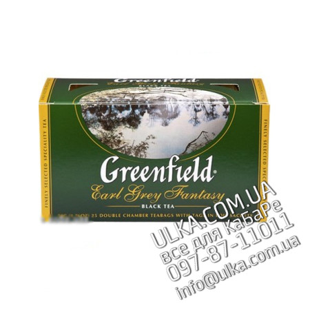 Чай Greenfield Эрл Грей Фентази, 25 пакет.