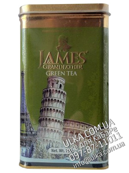 Чай зелёный листовой James Grandfather GPI, 150 гр. ж/б. James & Grandfather