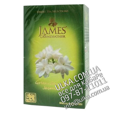 Чай зелёный листовой James Grandfather "Жасмин", 100 гр. карт.