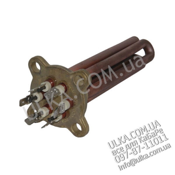 HEIZKOERPER ELE GR/1 2500W 220/380V (Rund 4-Loch LA43mm d=9mm, 130mm, 6AL) ! PD(3)