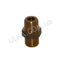 Фитинг G 1/4НР - 1/4НР - шестигранник 16мм - "латунь"