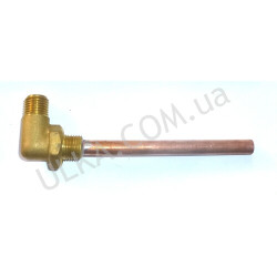 Угловая инжекторная трубка - Ø 8мм - 1/4НР-1/4НР - дл. 100мм - для BFC/ ROYAL