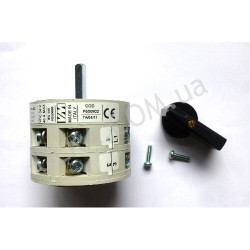 Главный переключатель 0-1-2 "VANTAGGI MAURI P500802" оригинал 36А - 660В - штифт 5x5мм для GAGGIA