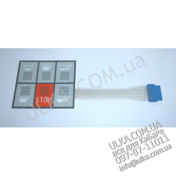 DRUCKKNOPFTAFEL 6 TASTEN E97/A 68x58mm ! PD(3)