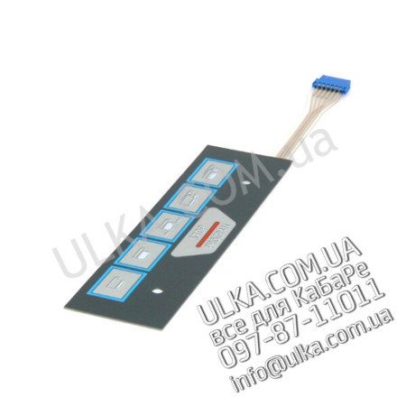 DRUCKKNOPFTAFEL 6 TASTEN E98/A 176x49mm ! PD(3)