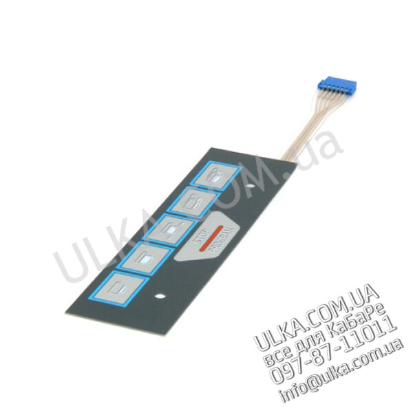 DRUCKKNOPFTAFEL 6 TASTEN E98/A 176x49mm ! PD(3)