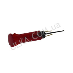 Красная пилотная лампа 250В - 120°C - головка Ø 13,5мм - отверстие Ø 10мм для FAEMA/ SPINEL