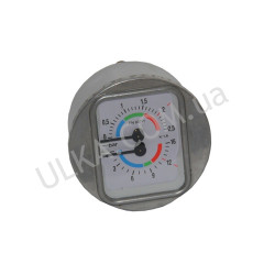 Манометр две шкалы Brasilia, Faema Ø 63 mm
