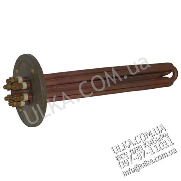 HEIZKOERPER M15 GR/1 2700W 220V (Rund 4-Loch LA55mm d=9mm, 235mm, 6AL und 2 x Sonde) ! PD(3)