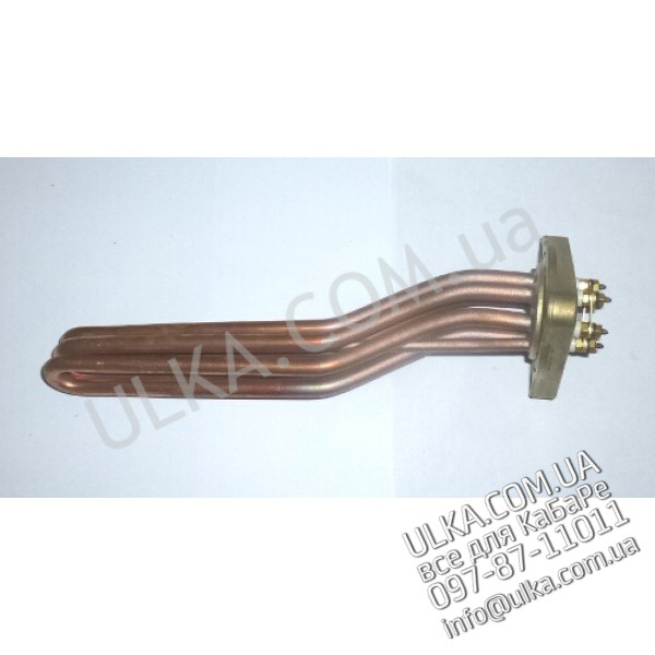 HEIZKOERPER GR/2 2700W 220/380V 230mm (Dreieck LA 64mm, d=10mm, 230mm, 6AL und Sonde) ! PD(3)