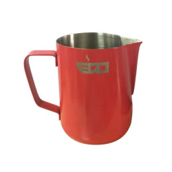 Красный питчер из нержавеющей стали Edo Barista - 350 мл