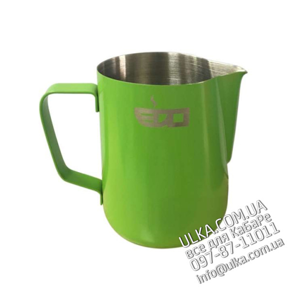 MILK PITCHER 350ml GLASS GREEN Nuova Ricambi