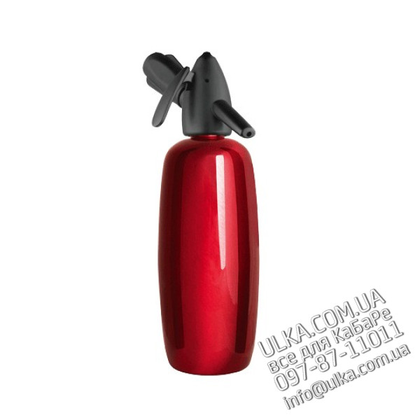 Сифон Liss красный для газировки, 1 л.