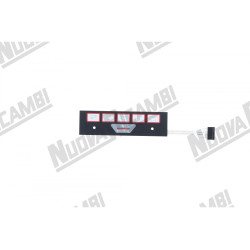 Мембрана панели кнопок для FAEMA E98/A RESTYLING/CIMBALI M27, 176X49 мм, плоская, 8 контактов