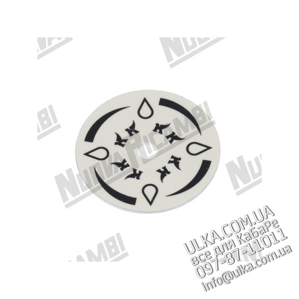 YELLOW WATER KNOB LABEL ! PD(3)