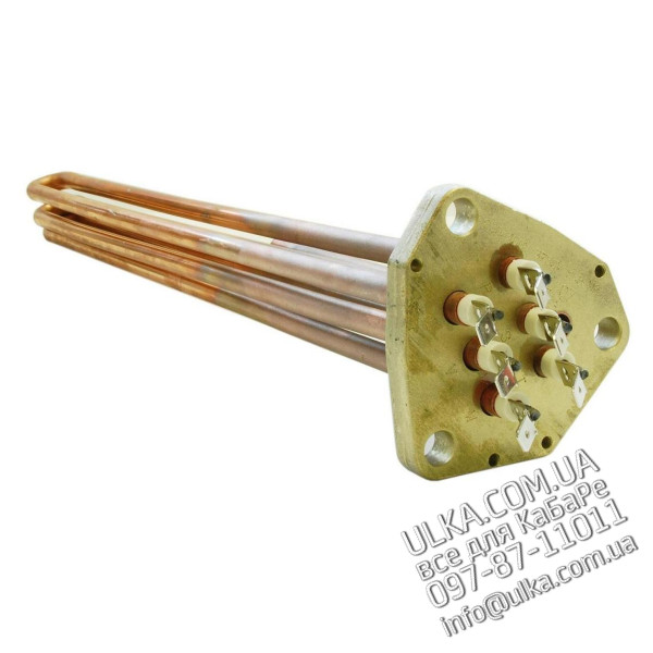 HEIZKOERPER GR/2 3750W 220/380V NEW (Dreieck LA59mm d=9mm, 370mm, 6AL und Sonde) ! PD(3)