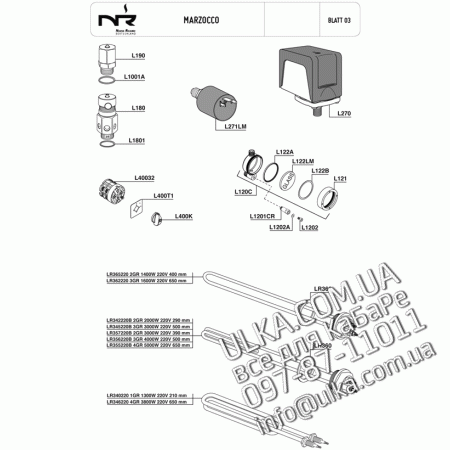 MARZOCCO спецификация  3