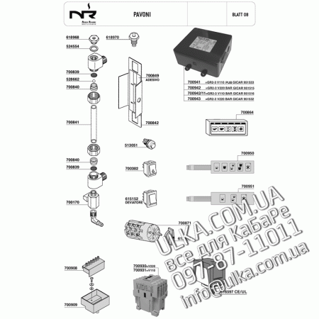 PAVONI спецификация  8