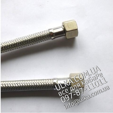 STAINLESS STEEL HOSE 3/8F-3/8F cm.120 Nuova Ricambi