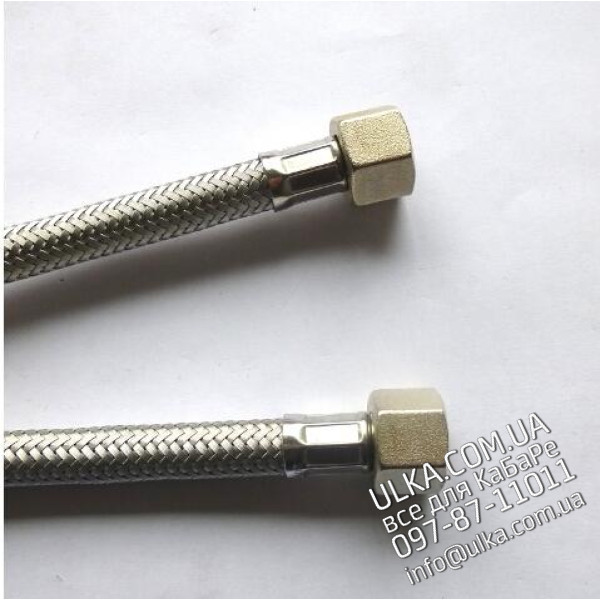 STAINLESS STEEL HOSE 3/8F-3/8F cm.120 Nuova Ricambi