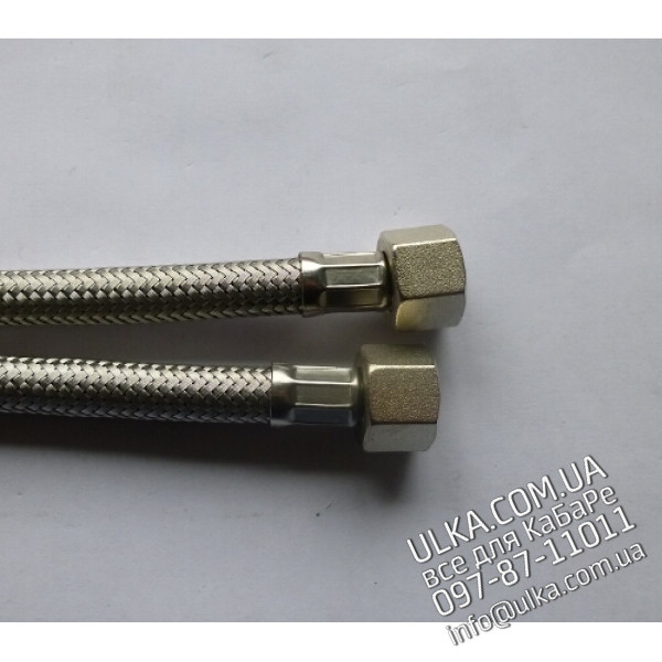 STAINLESS STEEL HOSE 3/8F-3/8F cm.210 Nuova Ricambi